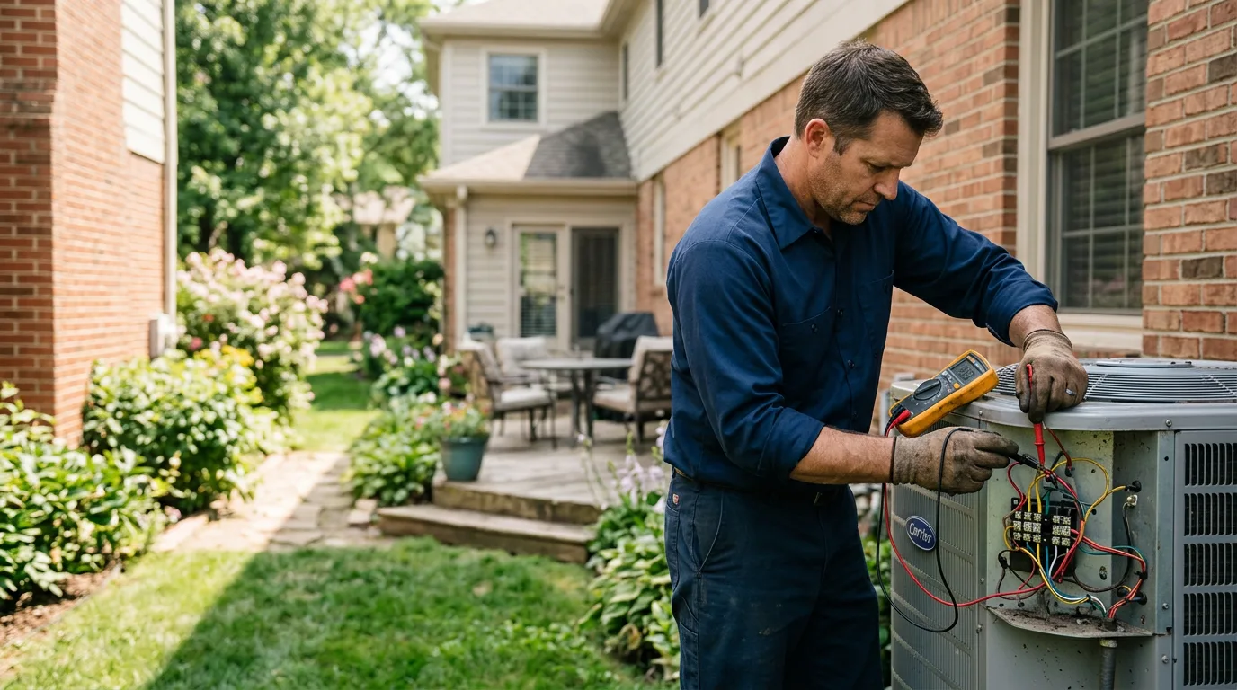 HVAC technician working near Shreve, OH